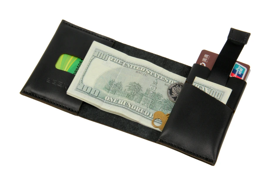 ZEEKER дизайн трехскладной кожаный бумажник выдвижной бумажник для карт ручной работы Мини кожаный кошелек