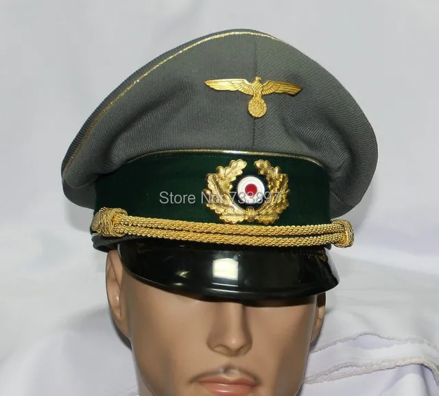 WW2 WWII German Wehrmacht General’s Officer’s Visor Cap HAT with Two