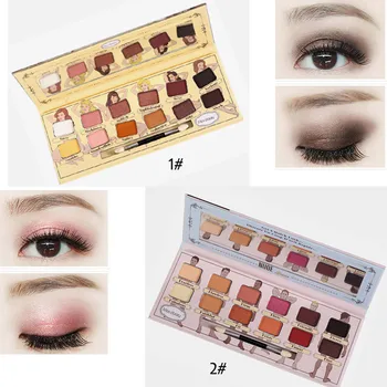 

Makeup 12 colors Eyeshadow Palette shimmer Matte Foiled Eye Shadow Pallete Nude Smoky Pigment Makeup Eyeshadow Palette Cosmetic