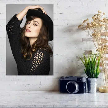 

Custom Keira Knightley Silk Light Canvas Home Room Wall Print Decor room decoration DIY gift Drop Shipping Drop Shipping