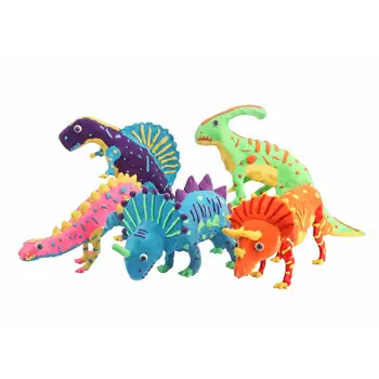 

New DIY Cartoon Dinosaur Model Mud Clay Slime Putty Sludge Set Kids Children Toys