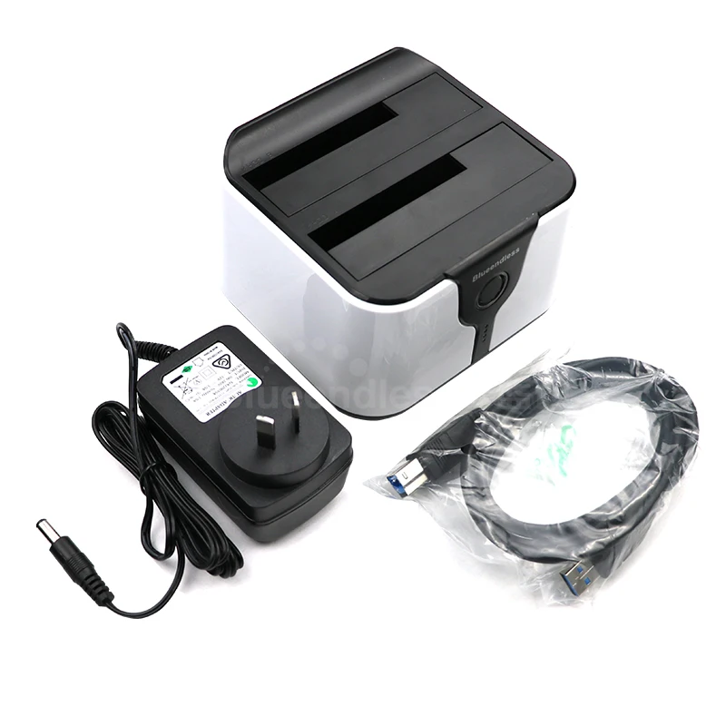 dual bay hdd docking station clone function sata 2 hd case 3 5 2 5 inch 4