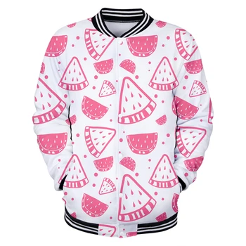 

2019 Fashion kawaii fruit costume Pineapple banana 3D Print Baseball uniform Men/Women Casual Harajuku Baseball Jackets clothes