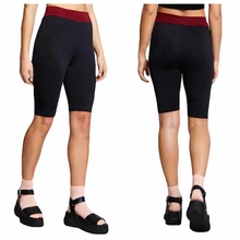 C высокой талией, эластичные шорты для йоги спортивные леггинсы из до колена облегающее для занятий фитнесом спортом в тренажерном зале для бега спортивные шорты