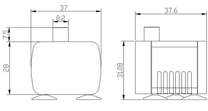 JT-180 водяной насос постоянного тока 12V 24V Мини Бесщеточный погружной насос 3,5 л/ч скорость потока