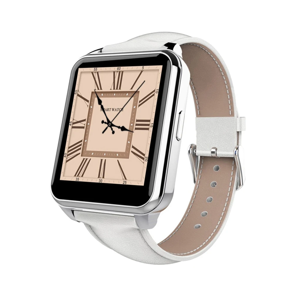 1 55 IPS HD Screen font b Smartwatch b font with Leather Brand Android Smart Watch