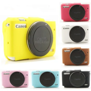 

High Quality Nice Soft Silicone Rubber Camera Protective Body Cover Case Skin Camera case bag for canon EOS M10 Leather Case Bag