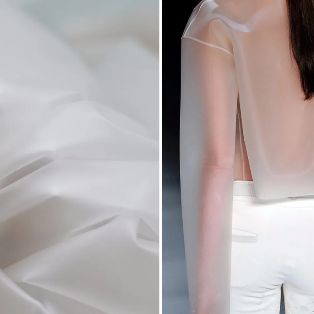 

Translucent TPU fabric-Perspective of Environmental Protection Plastic Fabric Waterproof Fashion Windshield Fabric