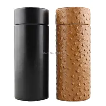 COHIBA Gadgets Leder Zedernholz Gefüttert Zigarre Rohr Bewegliche Jar Humidor Innen mit Lange Luftbefeuchter Hygrometer