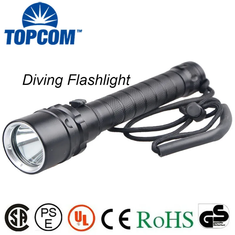 

[Free ship]Diving flashlight 18650 LED L2 Underwater light XM-L T6 Waterproof 18650 Flash light Lamp Torch free shipping