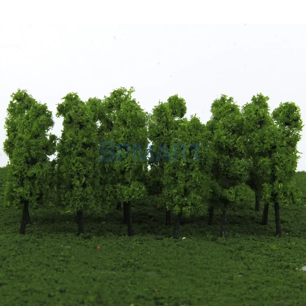 MagiDeal 40Pcs Mini Model Tree HO Z for Street Railway Park Village Model Building Layout Scenery Toys
