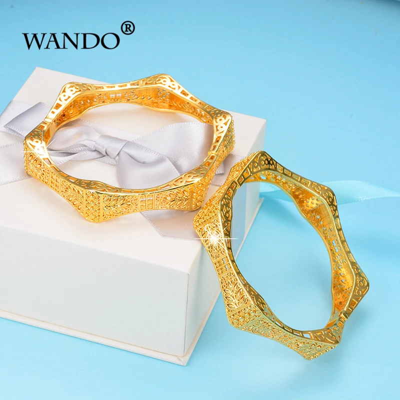 WANDO новый модный геометрический многоугольный браслет золотого цвета