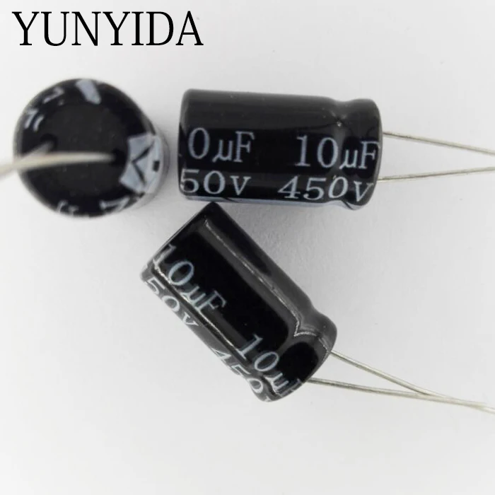 450V 1UF 2.2UF 3.3UF 4.7UF 10UF 22UF 33UF 47UF 68UF 82UF 100UF 150UF Aluminum Electrolytic Capacitor