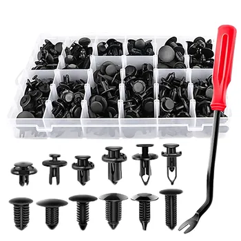 

Universal Auto Fastener Clips Plastic Fastener Rivet Clips 240Pcs Car Push Pin Rivet Trim Clips Fastener Clips