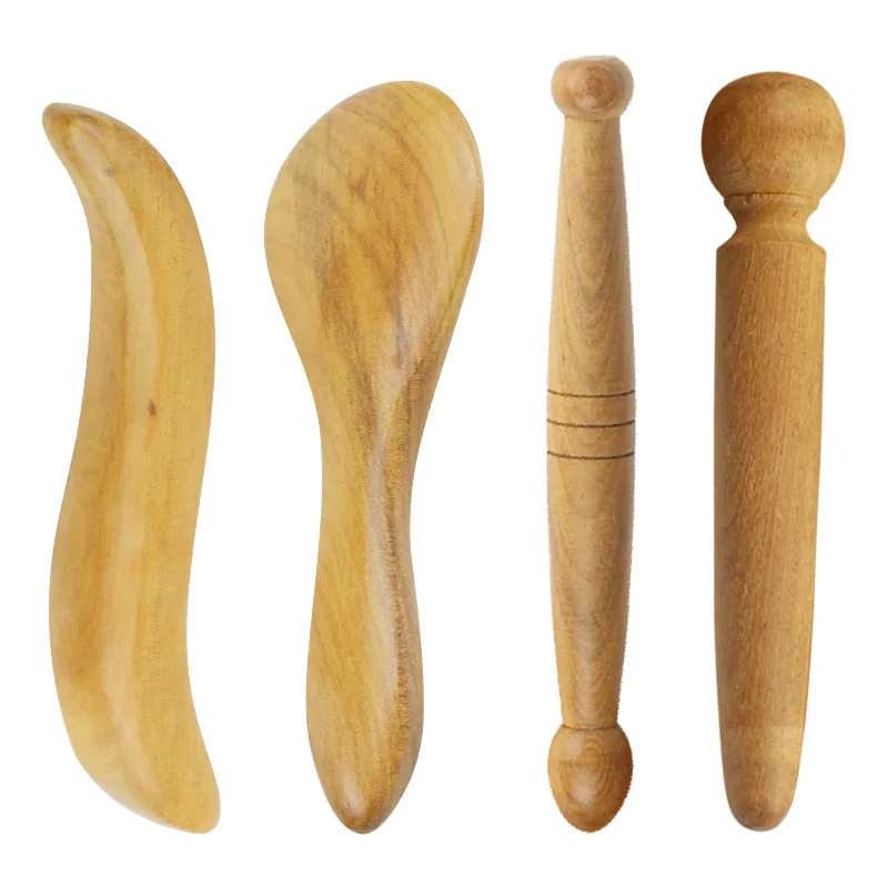 Acupuncture Point Gua Sha Tool Wood Guasha Board Points Stick Health