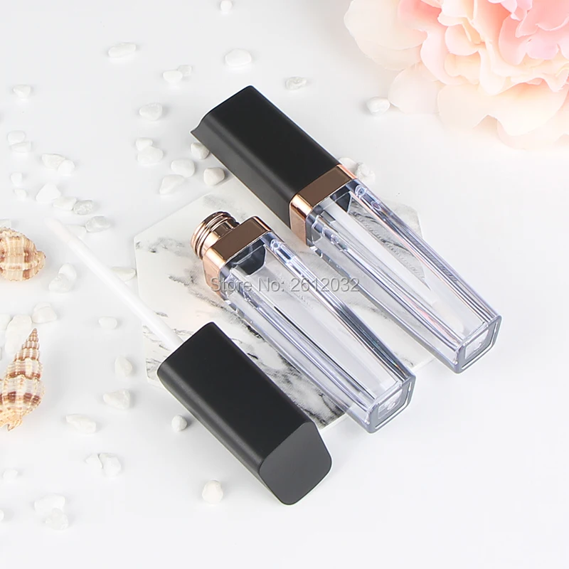 

5ml Pretty Empty Rose Gold Lipgloss tube lip balm bottle container Beauty Tool Mini Refillable Bottle Sample Women Girl Gift