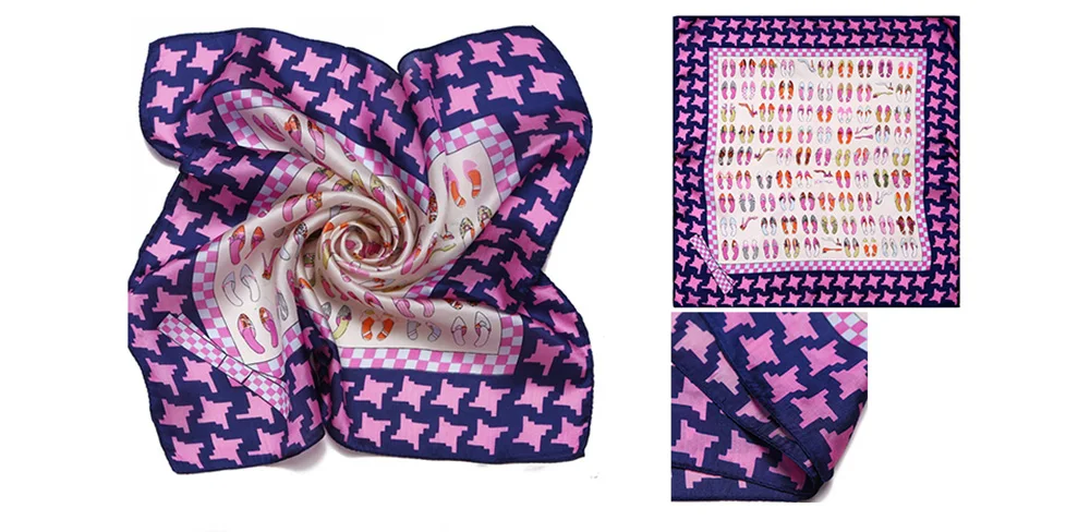 Silk Print Scarf (18)