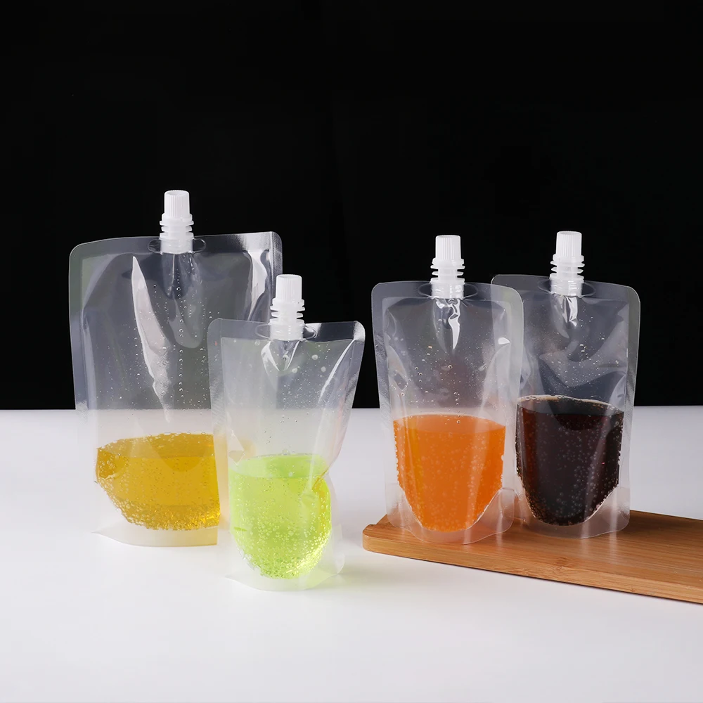 

10Pcs/set Transparent Water Pouch Ice Pack Drinking Bag 200/300/500ml Clear Reusable Cups Party Kitchen Supplies