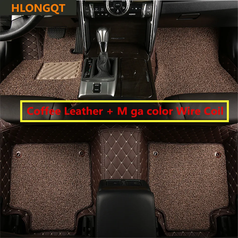  HLONGQT Auto Floor Mats For Audi A5 S5 Sportback 2017.2018 Foot Carpets Step Mat H-Quality 2 Layer 