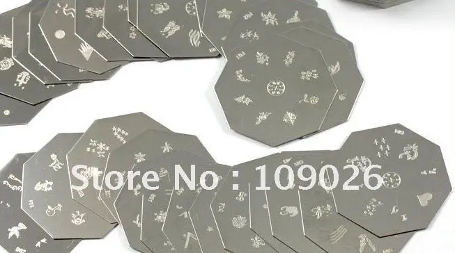 Дизайн ногтей тиснения 20 штук+ изображение шаблона плиты+ 1 штамповка+ 1 Скребки комплект