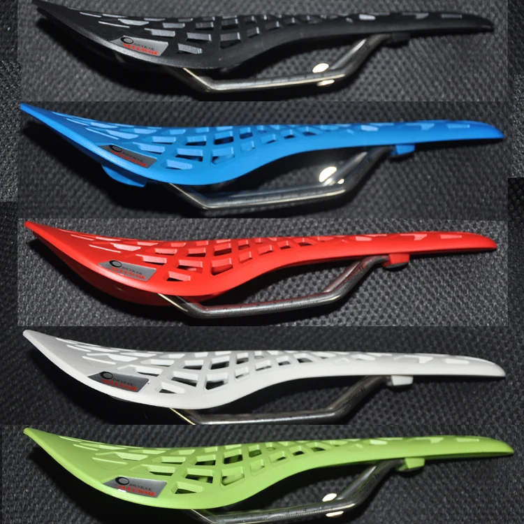 

original Allowme nylon fiber high strength spider 140g titanium rail racing fixed bear MTB bike seat bicycle saddle