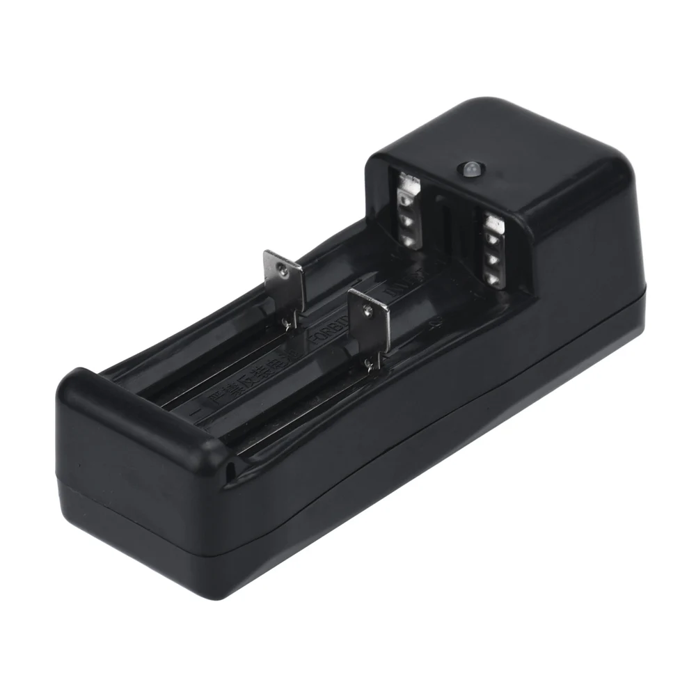 

2019 Dual Universal Battery Charger For 18650 16340 26650 Rechargeable 3.7V Li-ion US Plug Power Charging Devices Cargador Black