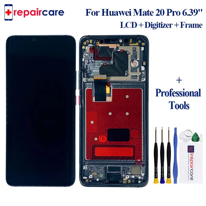 ЖК дисплей 6 39 дюйма для Huawei Mate 20 Pro сенсорный экран дигитайзер в сборе ремонт Mate20 с