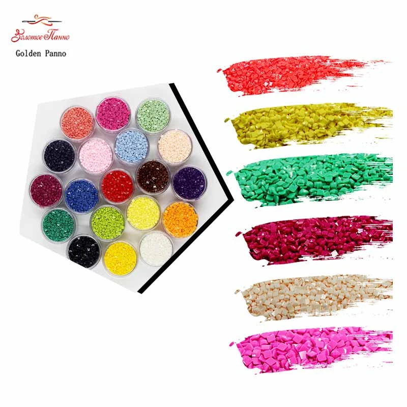 2000pcs Full square Diamond Mosaicd for Diamond Painting DIY  Embroidery dmc 310  Cross Stitch 3D Decoration beads crafts needle craft