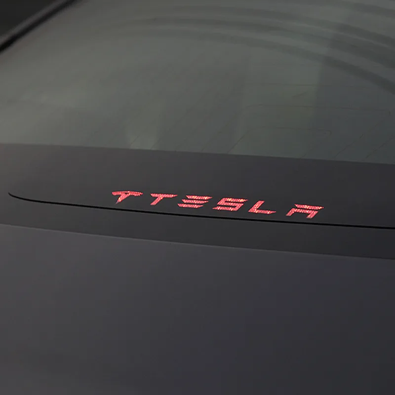  Rear Brake Light Sticker 3D Acrylic Sticker For Tesla Model 3 18 19