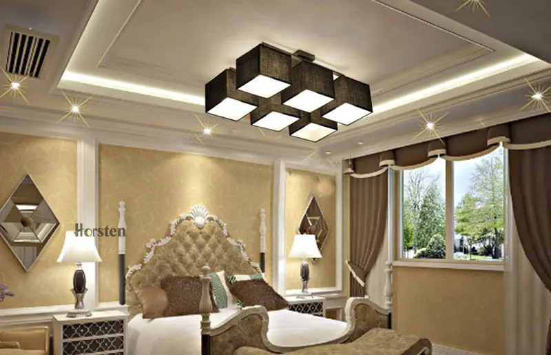 Fabric Art Cloth LED Ceiling Light 469 Heads Nordic Simple Ceiling Lamps Modern Living Room Lamp Bedroom Lighting 110-240V (25)