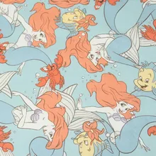 1 м простая хлопковая ткань, мультяшная комическая и анимационная ткань для печати, ручная работа, сделай сам, Стёганое одеяло, одежда из чистого хлопка, CR-983