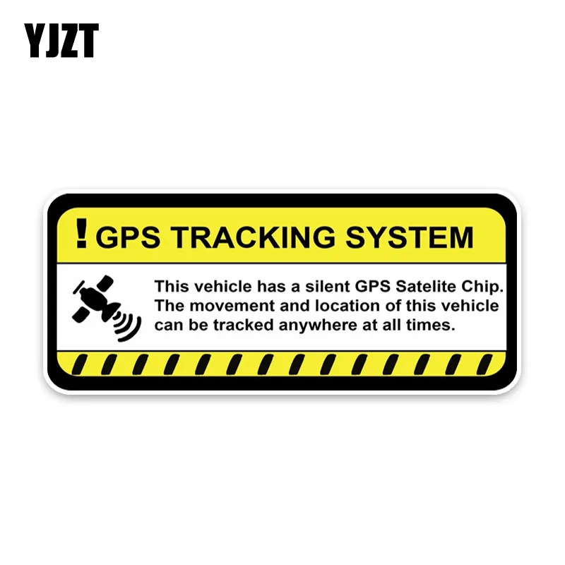 YJZT 10.8*5CM GPS Tracking System Perfect Decals Car Sticker PVC C1