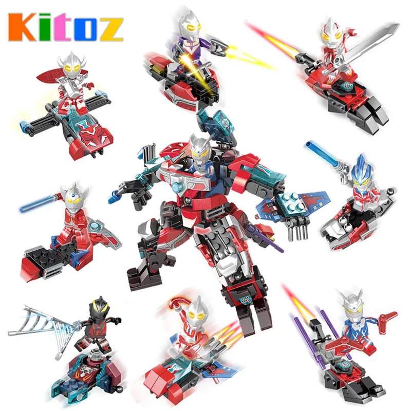 

Kitoz Ultraman Jack Ace Taro Leo Ultra Seven Zoffy Ultra Seven Toy Figure Building Block Compatible with lego