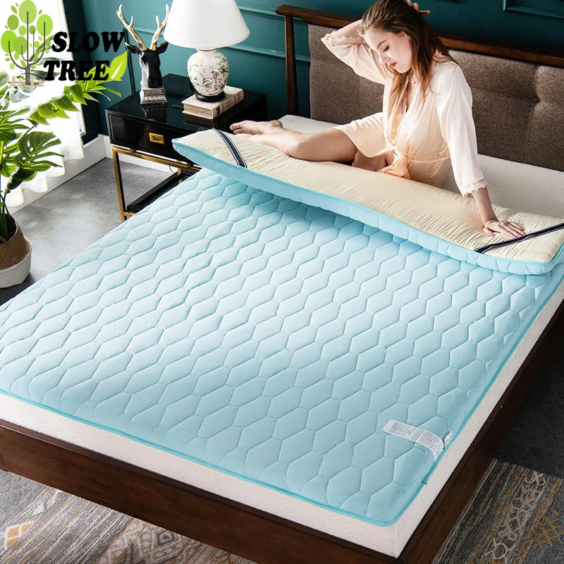 

Slow Tree Silver Ion Antibacterial Mattress Home Tatami Mat Thicken Livingrooom Carpet Bedroom Folding Foam Mattress 180x200cm