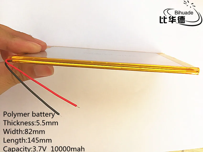 Литровая энергетическая батарея 1 шт./лот 3,7 в 10000 мАч планшет gm литий-полимерная батарея 5582145 для планшетных ПК 9," 10,1"