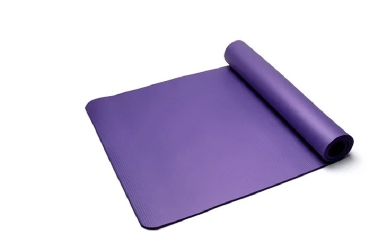 183 см* 61 см Коврик для йоги высокое качество 10 мм толстый нескользящий коврик для фитнеса фитнес Коврик для упражнений для занятий йогой Пилатес напольные упражнения - Цвет: Фиолетовый