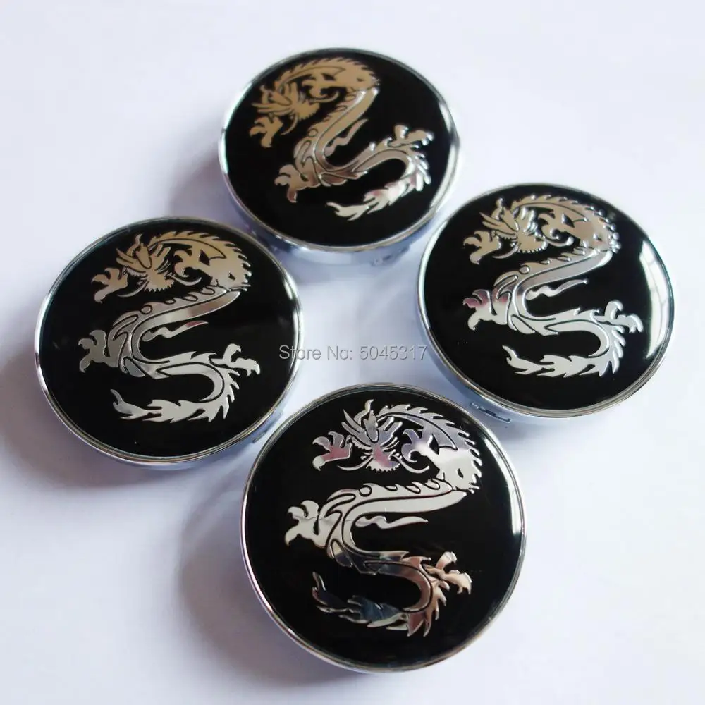 

4pcs 60mm Dragon Emblem Car Wheel Center Hub Rim Caps Cover Styling