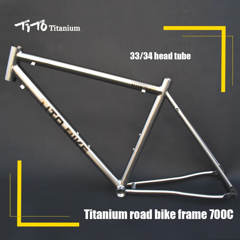 Buy Free shipping !!! TiTo titanium road bike frame