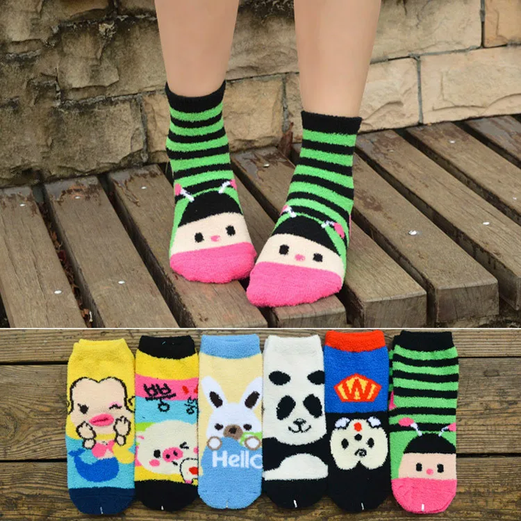 

2018 New Warm Women Girls Socks Winter Floor Socks