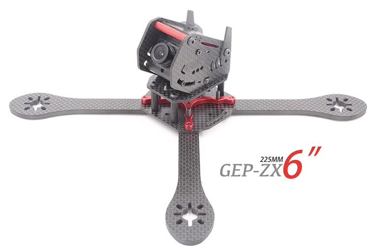 Corrida de Braço para Fpv Geprc - Gep-zx5 190mm Gep-zx6 225 Milímetros 4-eixo 3 k Carbono Fibra Quadro 4 mm & Quadcopter Diy Fpv Gep-zx4 170mm - Image 4