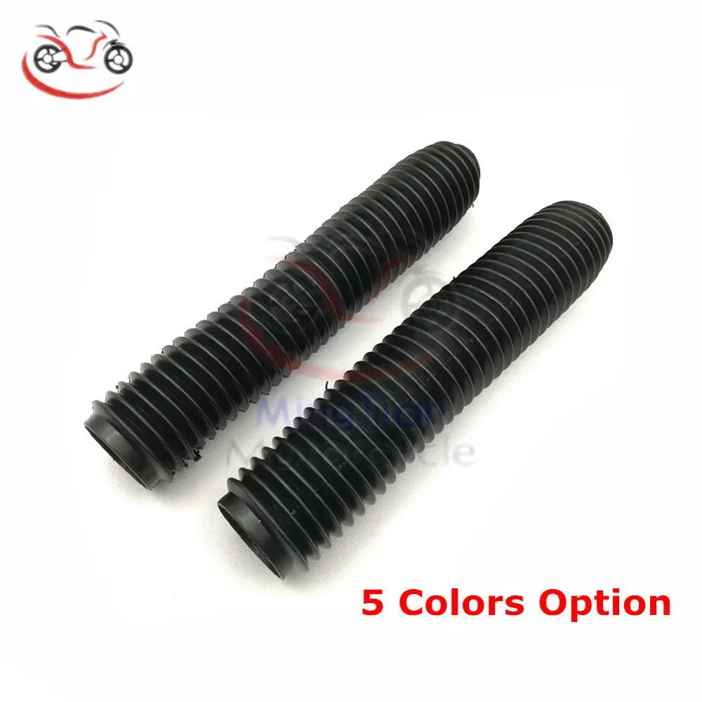 

Universal Motocross Black Dust Shock Cover Gaiters Boots Front Shock Absorber For BMW Honda Suzuki Yamaha TW225 DT125 AG200