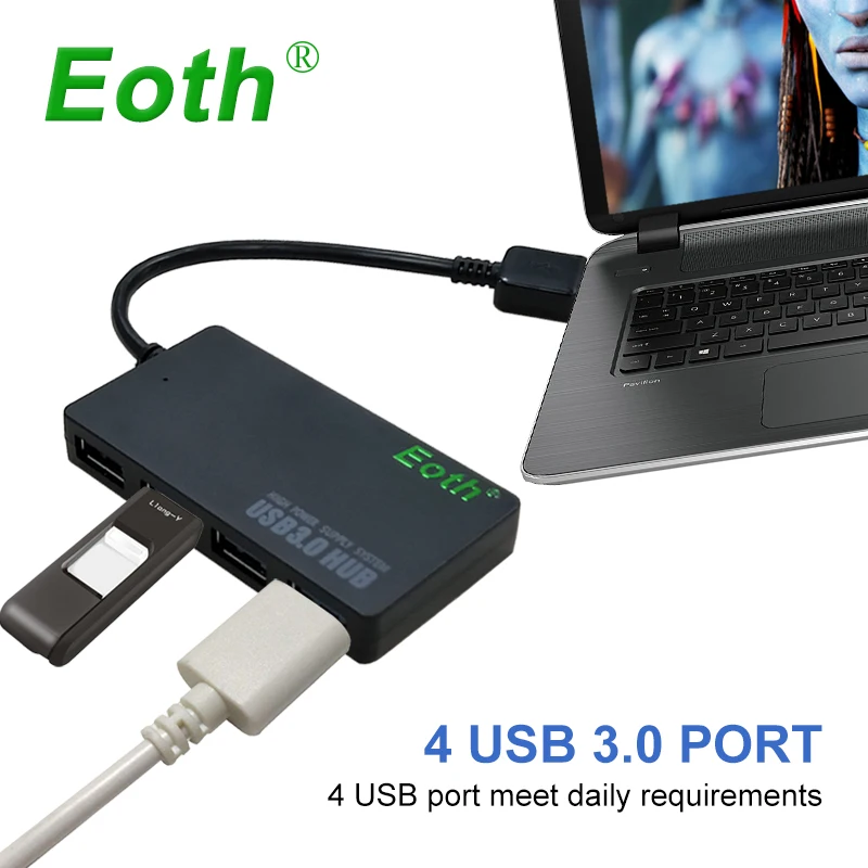 

5pcs Multi Port 4-Port USB 3.0 Powered Data Hub for Surface Pro/Book for Macbook Mac USB Hub Splitter Adapter for Windows Mac
