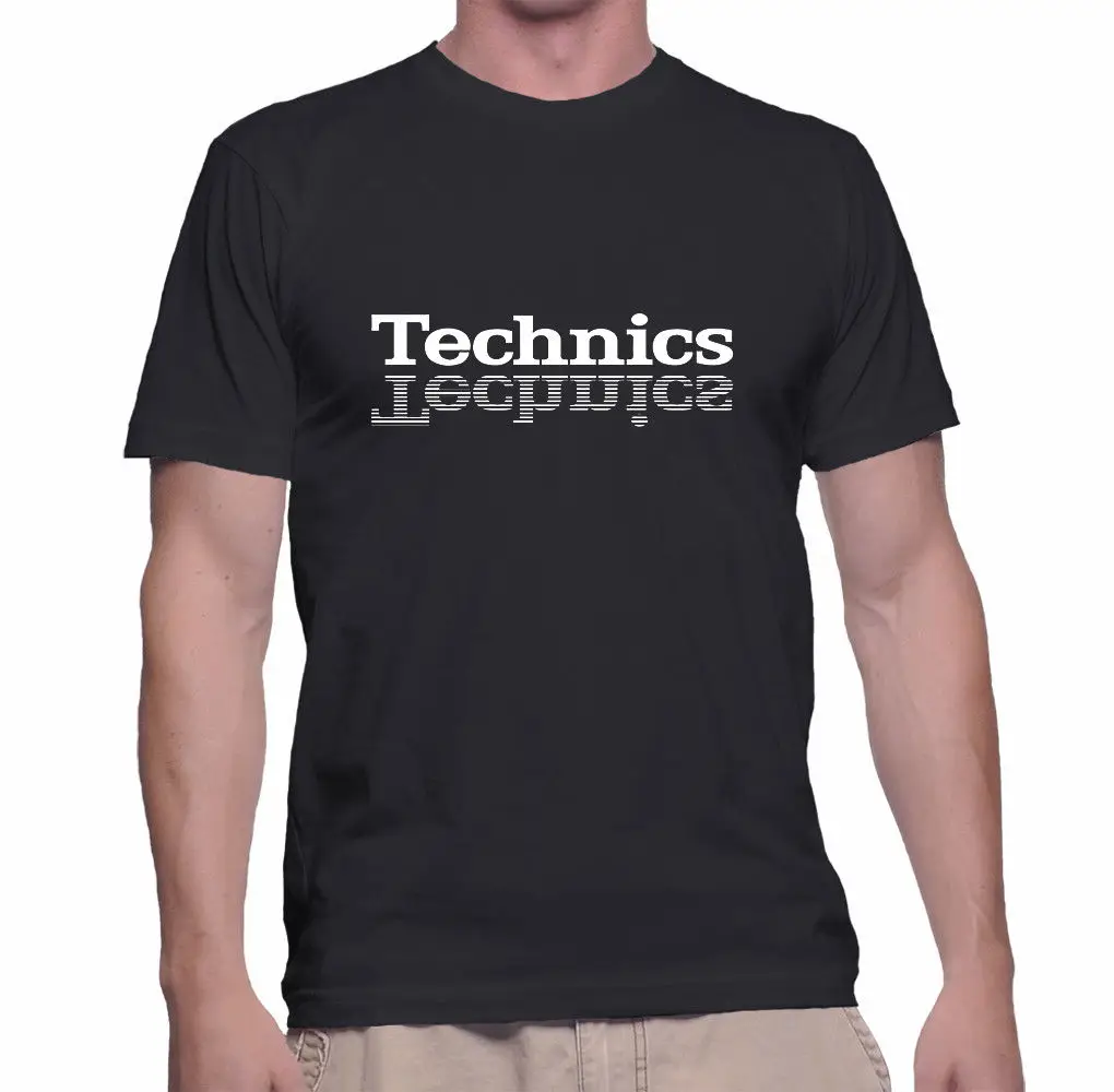 Technics Turntable T-Shirt Size S-3XL Black O-Neck Fashion Casual High Quality Print T Shirt 2018 Latest | Мужская одежда
