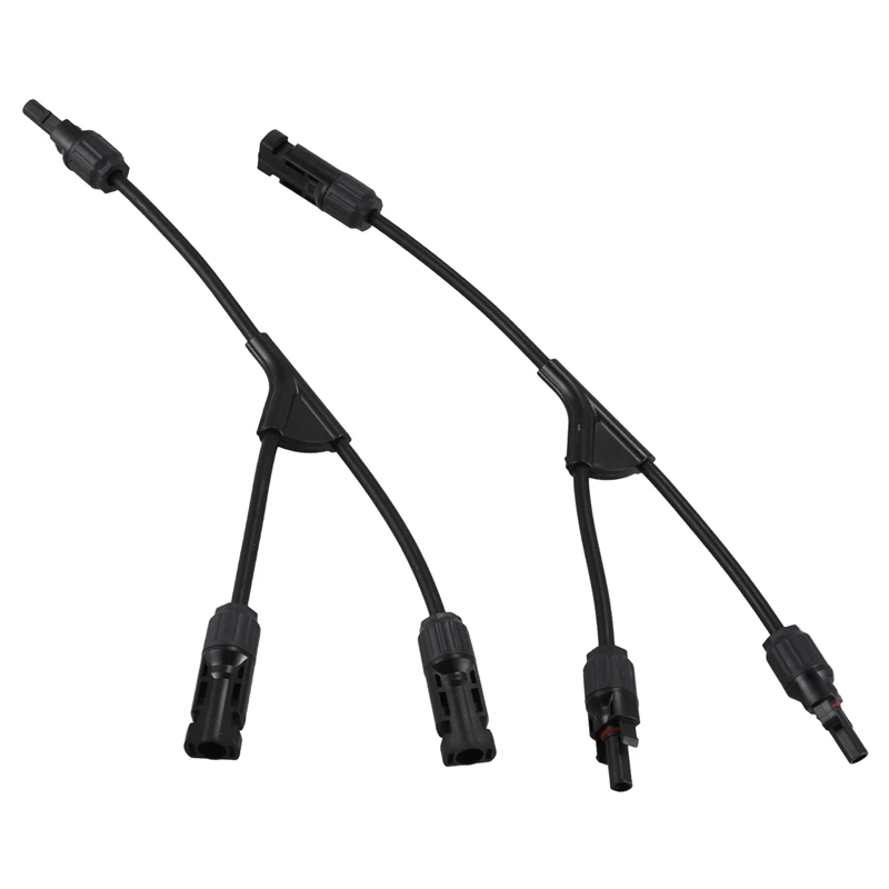 

1 Pair Mc4 Branch Y Adapter Connectors M/M/F And F/F/M For Solar Panels Cable