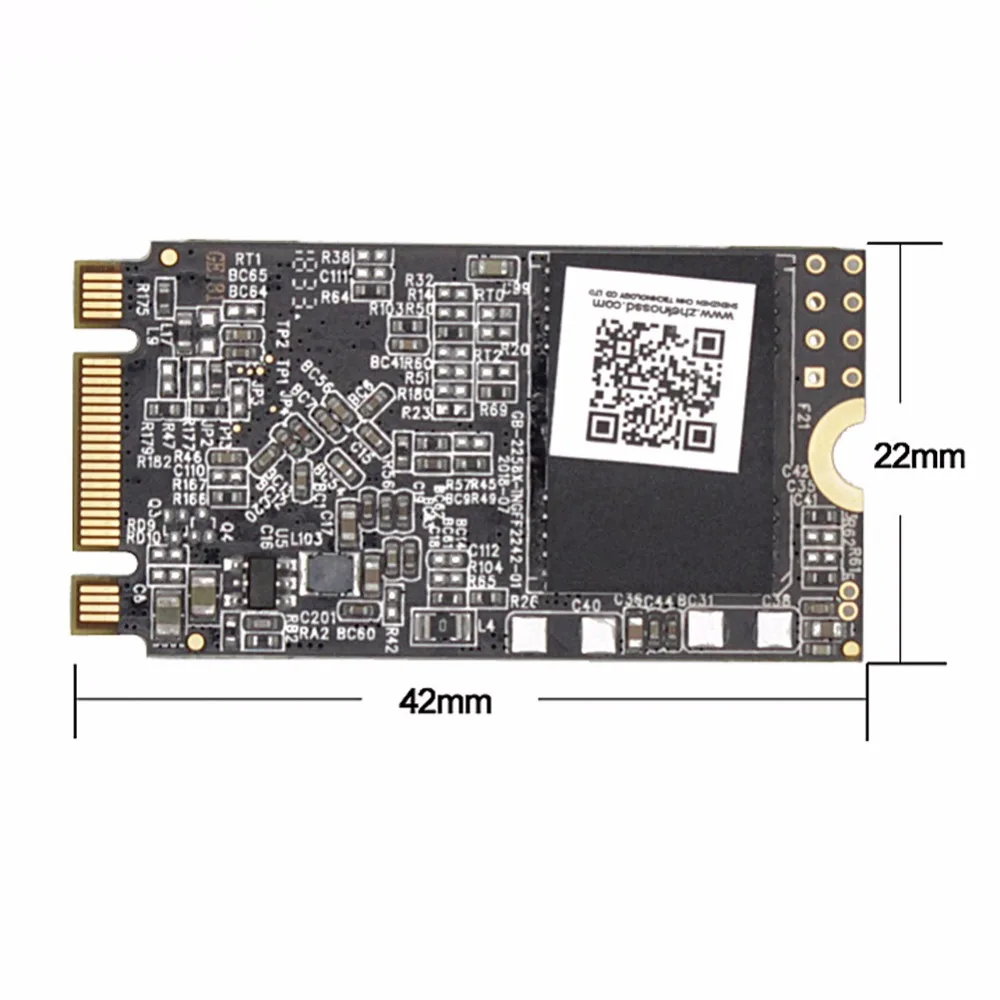 Zheino M.2 SSD 128 ГБ NGFF SATA3 Внутренний твердотельный жесткий диск для рабочего ноутбука