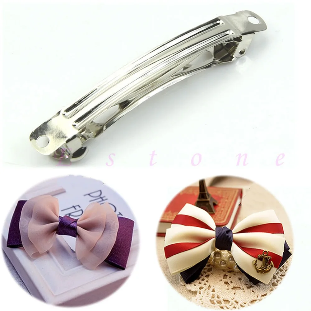 10pcs/lot French Style Clips Barrettes For Hair Bows Hairbow 68mm New