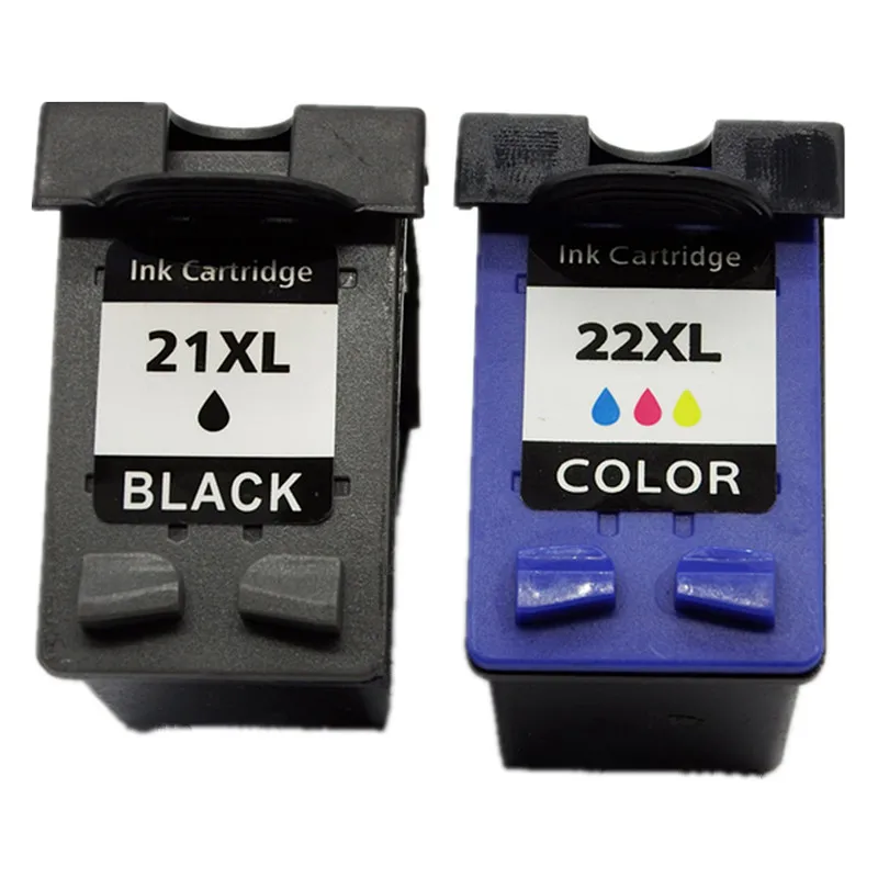 

2 x Remanufactured Ink Cartridges For HP 21 22 21XL HP21XL HP21 HP22 C9351A C9352A DeskJet 3910 3915 3920 3930 3930v 3940 D1311