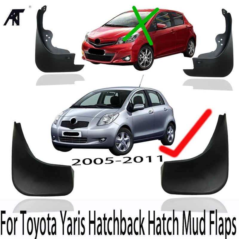 Брызговики для Toyota Yaris хэтчбек люк 2005-2011 Vitz Daihatsu Charade брызговики крылья 2006 2007 2008 2010