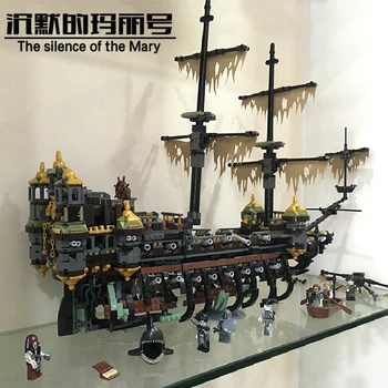 

DHL 16042 2344Pcs Pirate Ship Series The Slient Mary Set Children Educational Building Blocks Bricks Toys Model Gift 71042