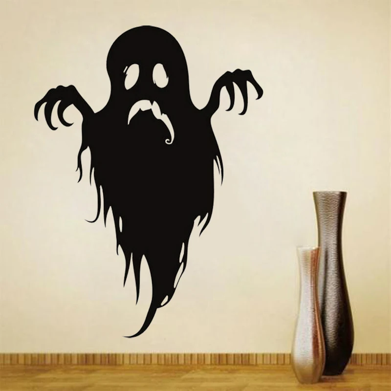 44Cm*33Cm 1Pc New Creative Witch Ghosts Decal Halloween Wall Sticker
